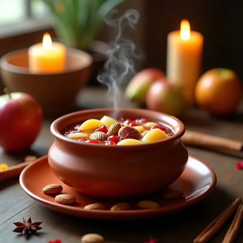 Ponche de Frutas Navideño con Especias: Bebida Caliente Mexicana Tradicional