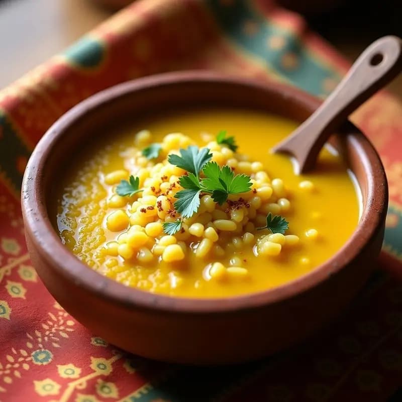 Pongal de Arroz y Lentejas con Jengibre: Desayuno Indio Vegano y Reconfortante
