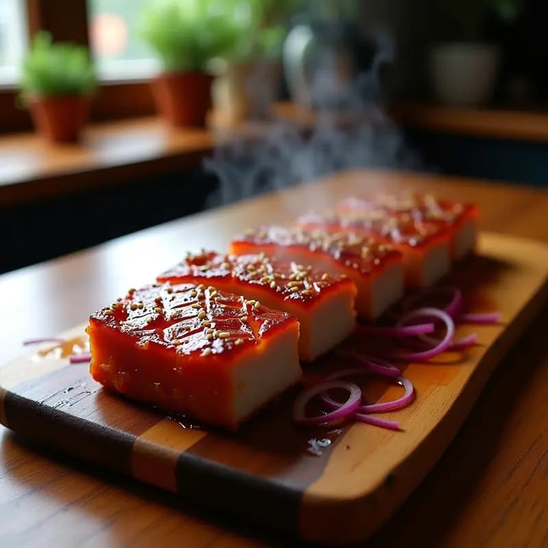 Pork Belly al Estilo Coreano con Salsa Gochujang: Receta en Horno Crujiente
