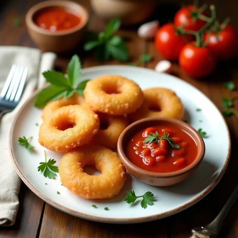 Porras con Salsa de Tomate Casera: Receta de Desayuno o Cena Ligera