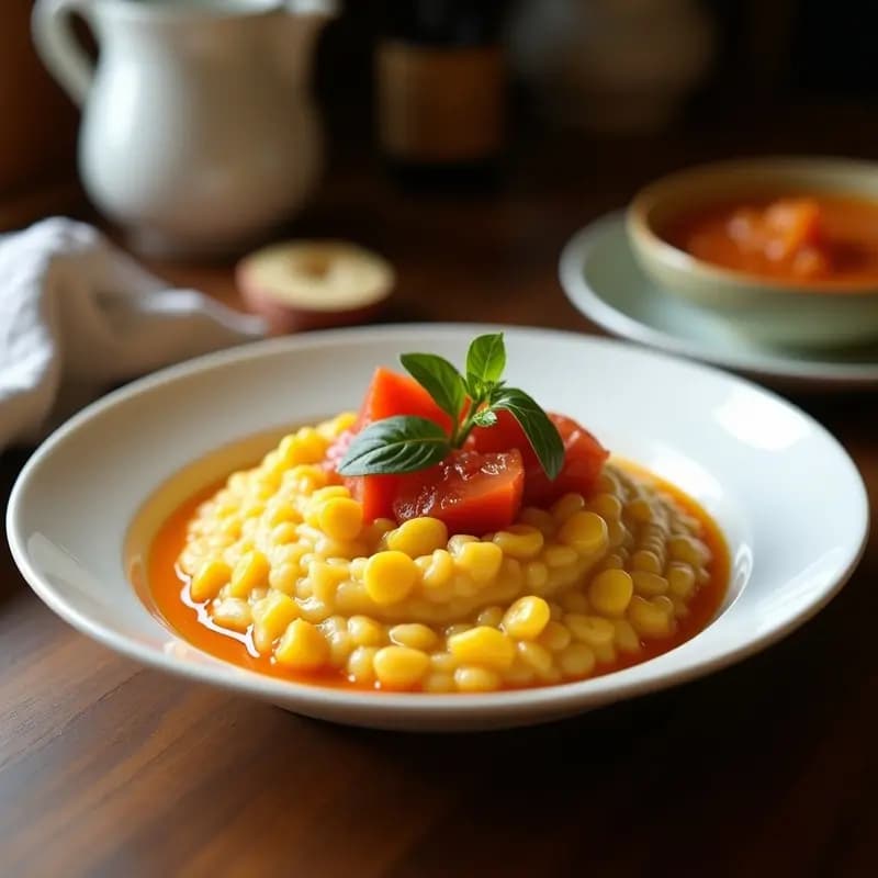 Porridge de Semillas de Amapola con Compota de Melocotón: Desayuno Sin Gluten y Rico en Calcio