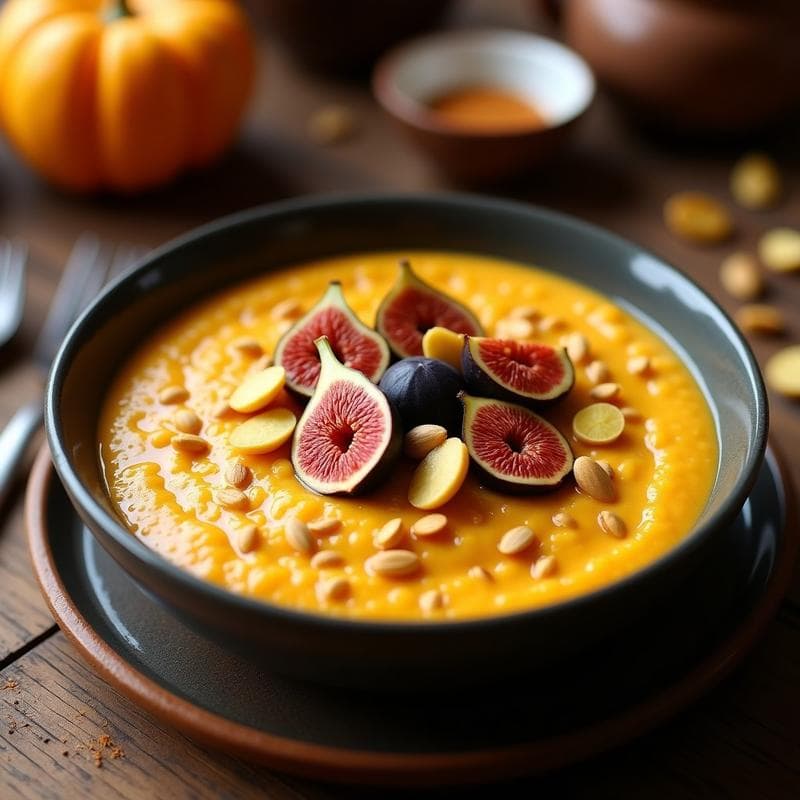 Porridge de Amaranto con Puré de Calabaza y Especias Morunas: Desayuno Sin Gluten y Alta en Hierro