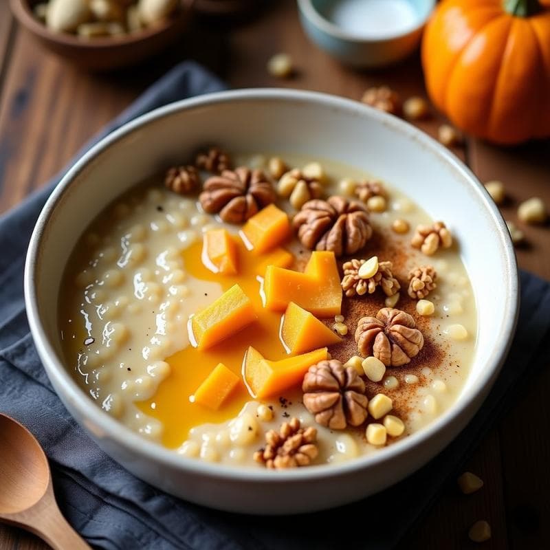 Porridge de Amaranto y Calabaza con Especias Chai: Desayuno Vegano Sin Lactosa en Olla Express