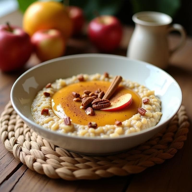 Porridge de Amaranto y Canela con Puré de Manzana: Desayuno Mexicano Sin Gluten