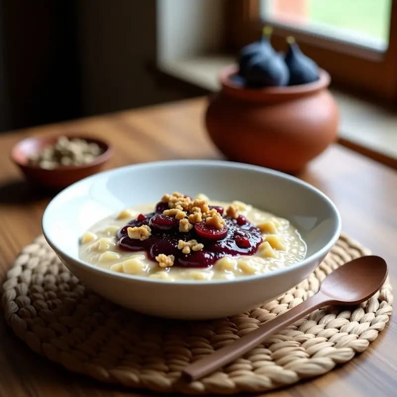 Porridge de Amaranto y Cardamomo con Compota de Higos: Desayuno Indio Sin Gluten en 10 Minutos