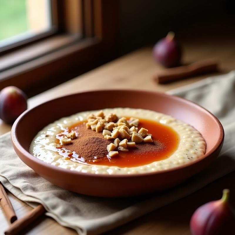 Porridge de Amaranto con Compota de Higos y Canela: Desayuno Mexicano Sin Lactosa y Alto en Hierro