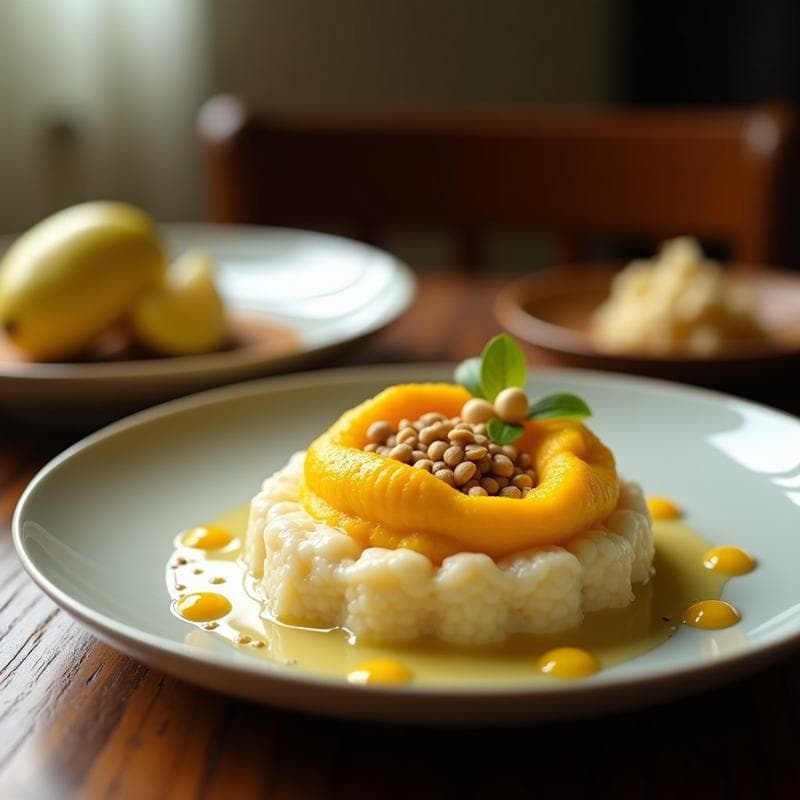 Porridge de Amaranto con Puré de Durian y Semillas de Chía: Desayuno del Sudeste Asiático Rico en Omega-3