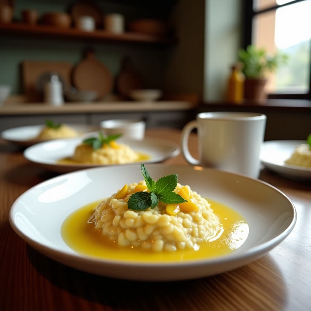 Porridge de Amaranto con Leche de Cardo y Compota de Manzana Verde: Desayuno Mexicano Sin Lactosa