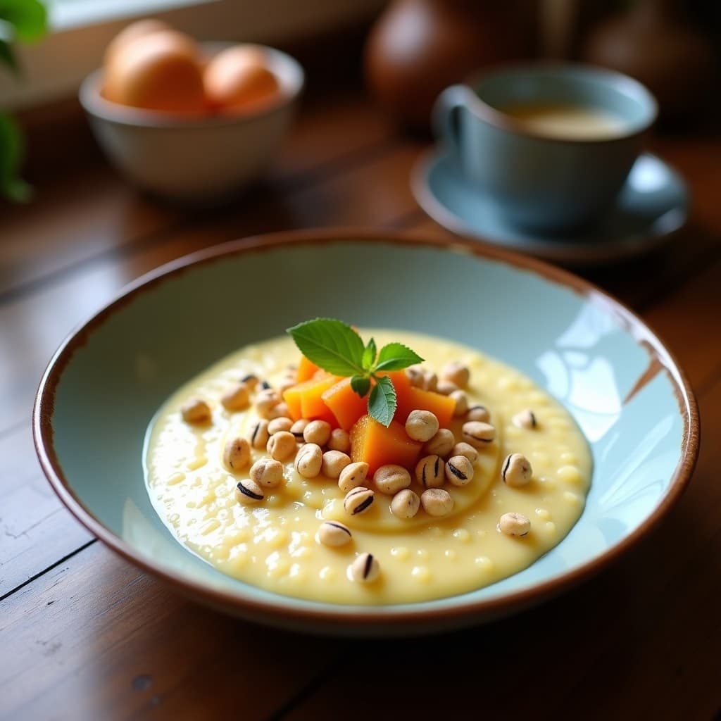 Porridge de Amaranto con Leche de Coco y Granadilla: Desayuno Andino Keto y Sin Azúcar
