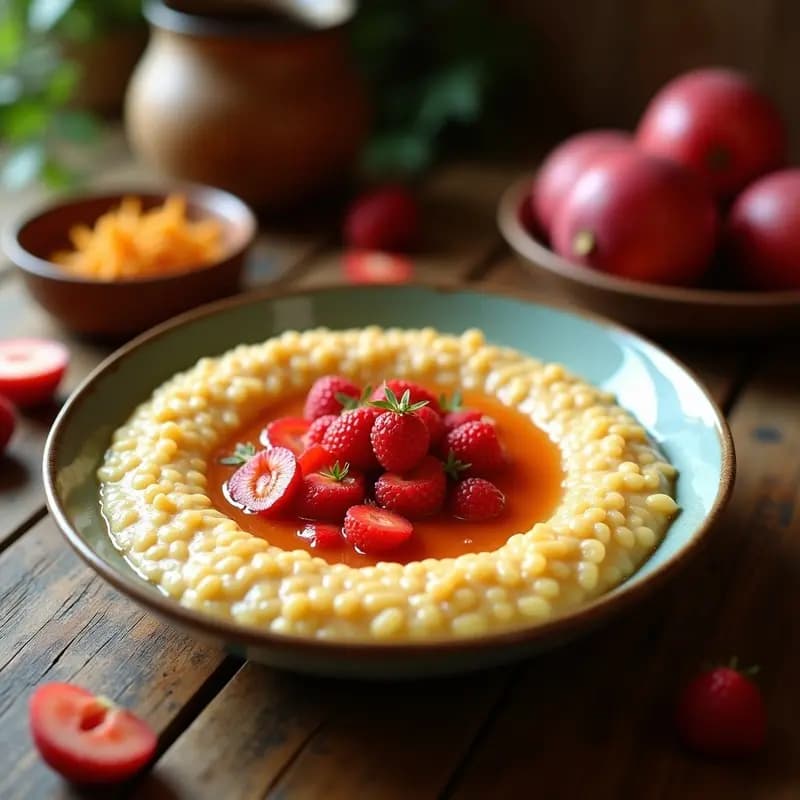 Porridge de Amaranto y Leche de Kokum: Desayuno Indio Vegano con Superfruto en Olla Exprés