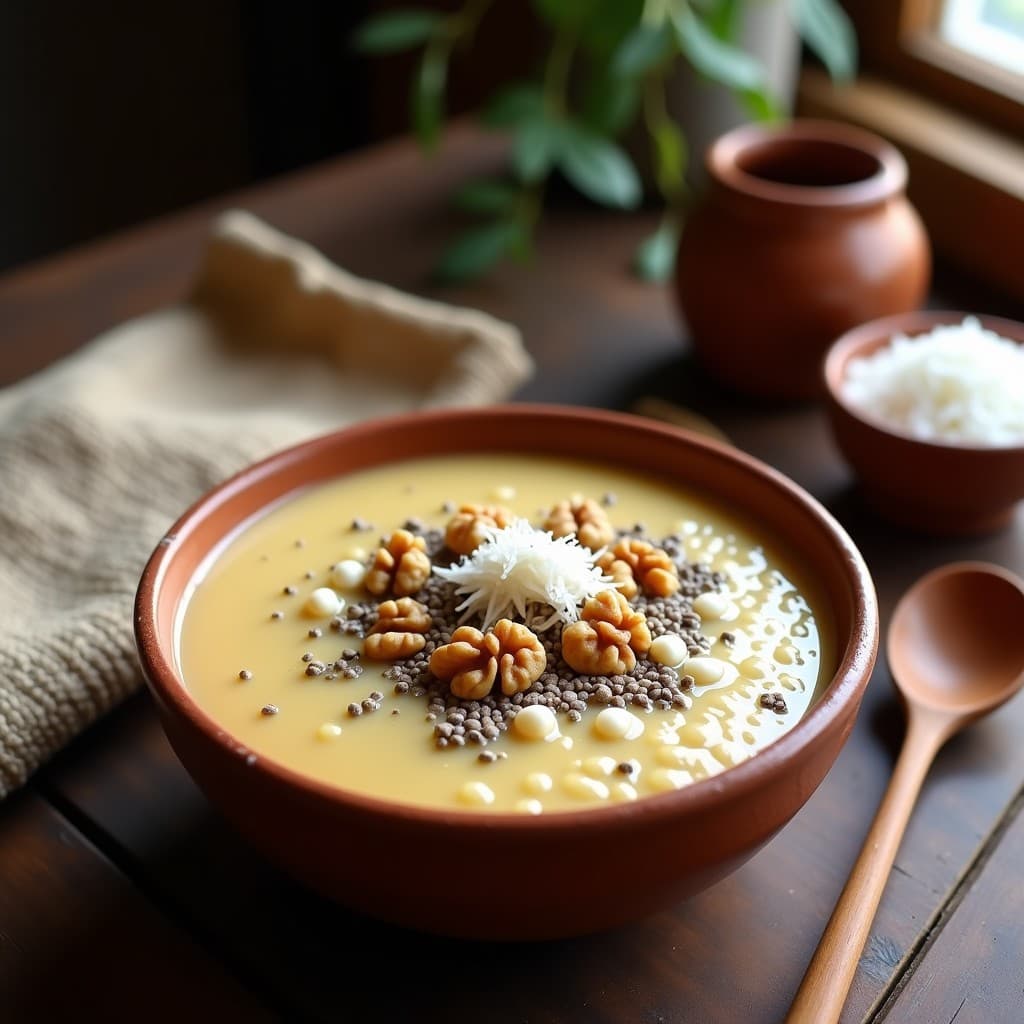 Porridge de Amaranto y Polvo de Maca: Desayuno Energético Andino Sin Lactosa