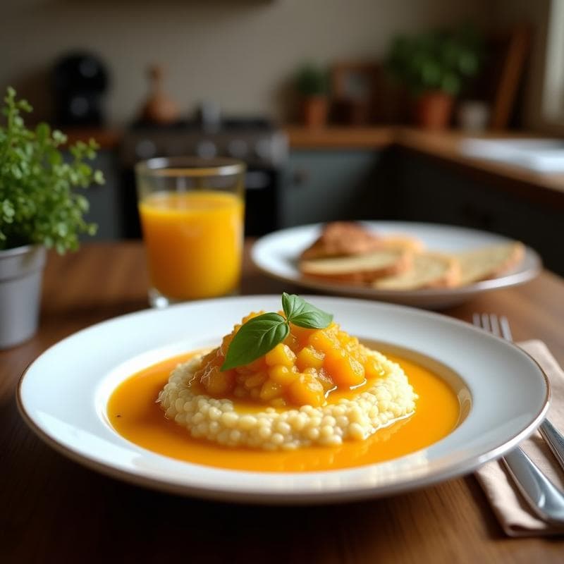 Porridge de Amaranto con Compota de Maracuyá: Desayuno Sin Gluten y Rico en Hierro