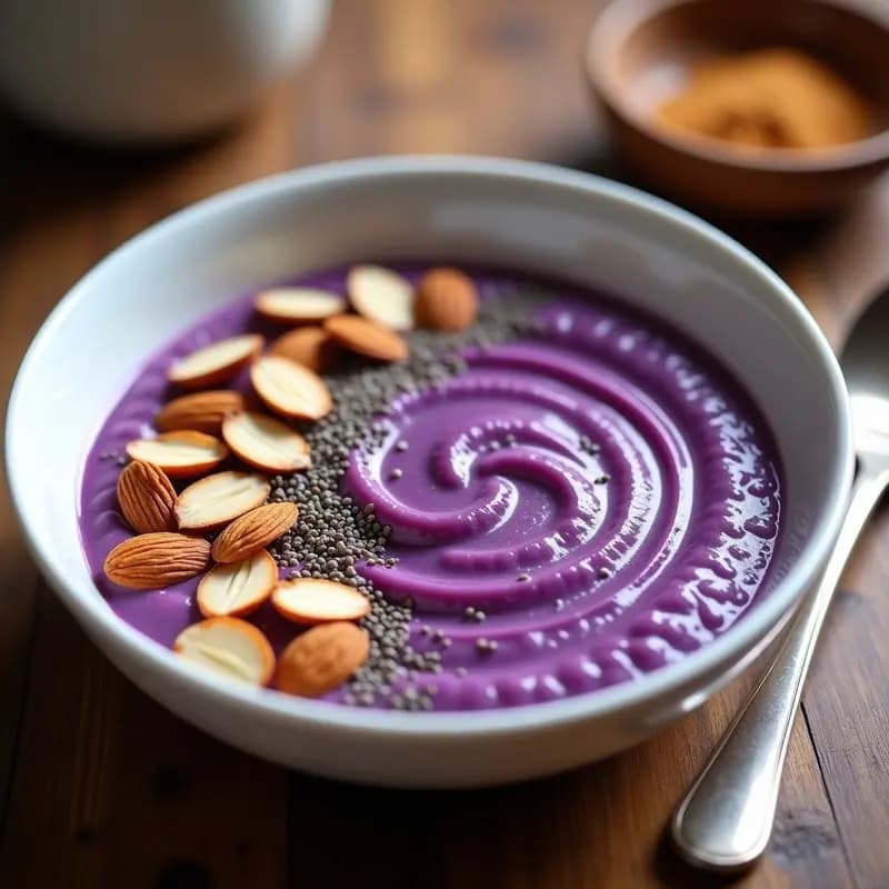 Porridge de Amaranto y Puré de Boniato Morado: Desayuno Keto y Sin Lácteos en Thermomix