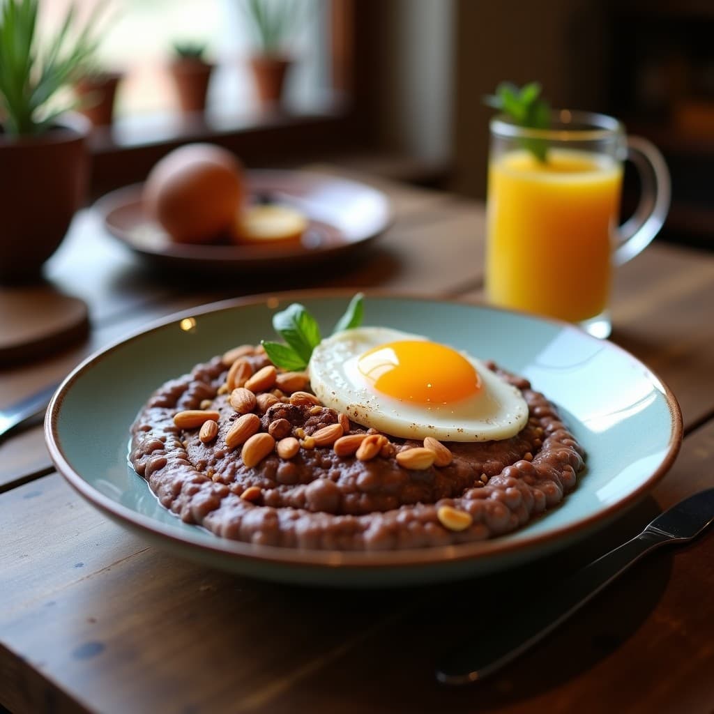 Porridge de Cacao y Semillas de Cáñamo: Desayuno Keto Sin Gluten en Olla Exprés