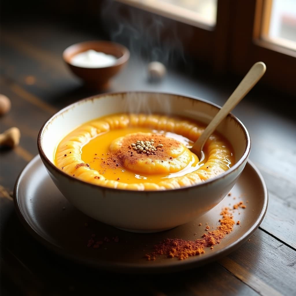 Porridge de Semillas de Cáñamo y Puré de Calabaza con Especias: Desayuno Keto y Antiinflamatorio