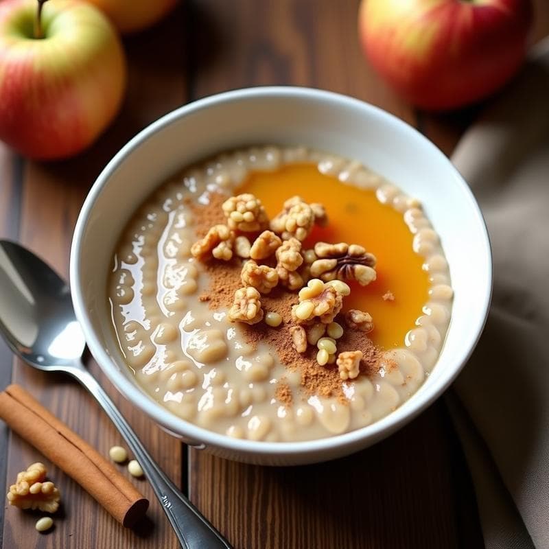 Porridge de Semillas de Cáñamo con Compota de Manzana: Desayuno Alta en Omega-3