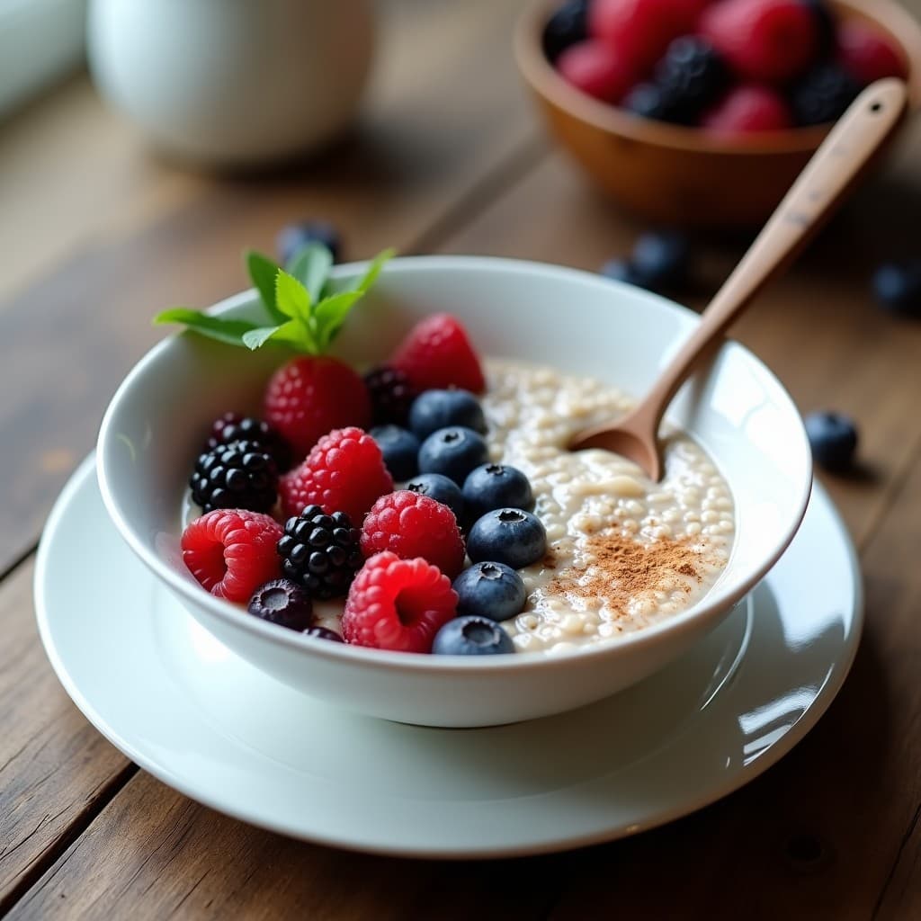 Porridge de Semillas de Cáñamo con Frutos Rojos: Desayuno Keto y Sin Lácteos