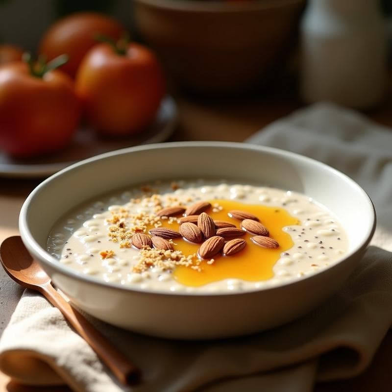 Porridge de Chía con Leche de Camello y Canela: Desayuno Árabe Alto en Omega-3