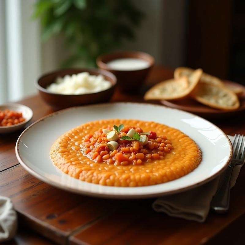 Porridge de Lentejas Rojas con Leche de Coco y Cardamomo: Desayuno Indio Alto en Hierro