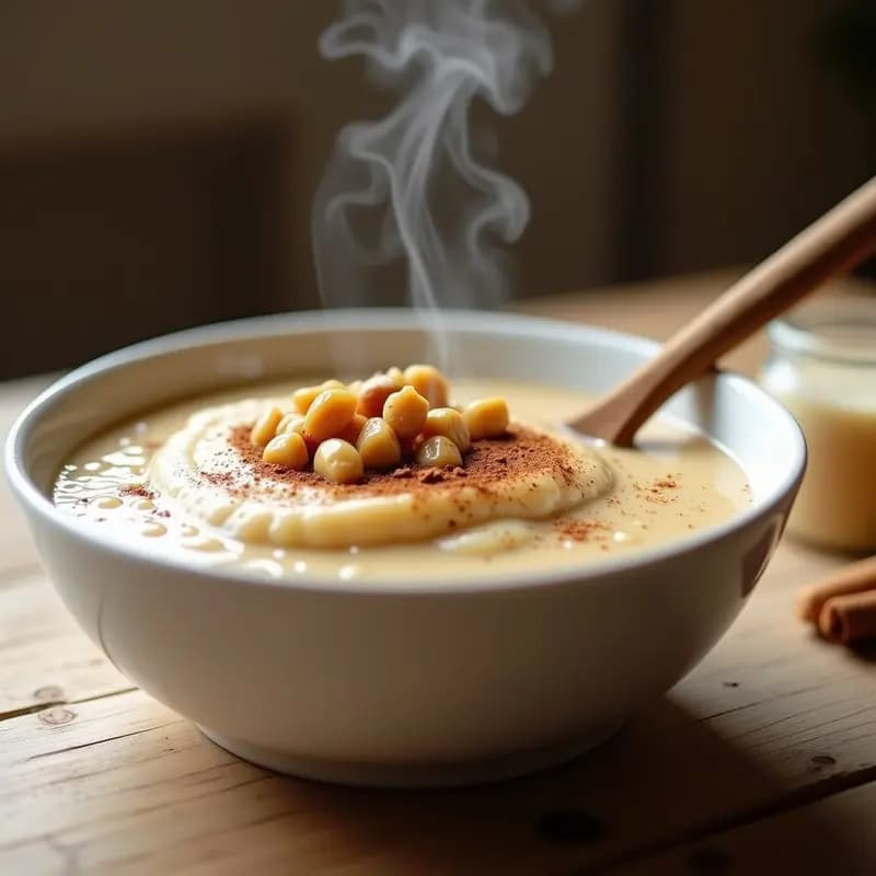 Porridge de Mijo con Leche de Astrógalo y Canela: Desayuno Chino Medicinal Keto