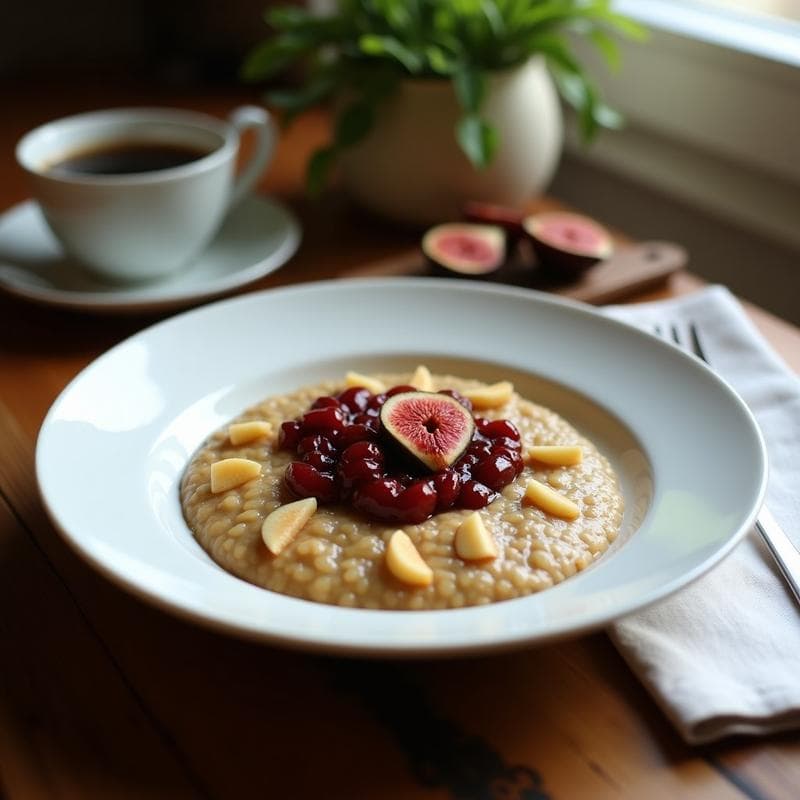 Porridge de Mijo con Compota de Higos: Desayuno Sin Gluten y Rico en Magnesio