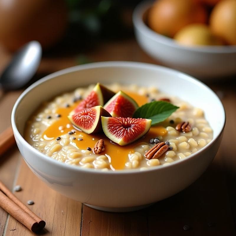 Porridge de Mijo con Leche de Cardo y Higos: Desayuno Sin Gluten y Alta en Hierro