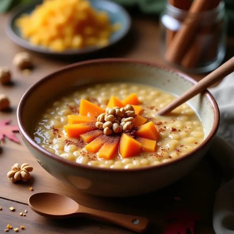 Porridge de Quinoa y Calabaza con Canela y Nueces: Desayuno Otoñal Keto