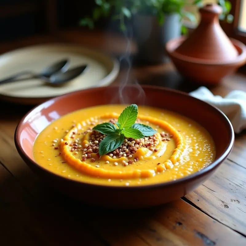 Porridge de Quinoa y Calabaza con Especias Marroquíes: Desayuno Reconfortante en Thermomix