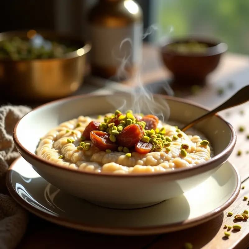 Porridge de Quinoa con Leche de Almendras y Dátiles: Desayuno Árabe Sin Gluten
