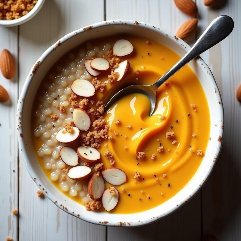 Porridge de Quinoa con Puré de Calabaza y Nuez Moscada: Desayuno Keto en Thermomix en 10 Minutos