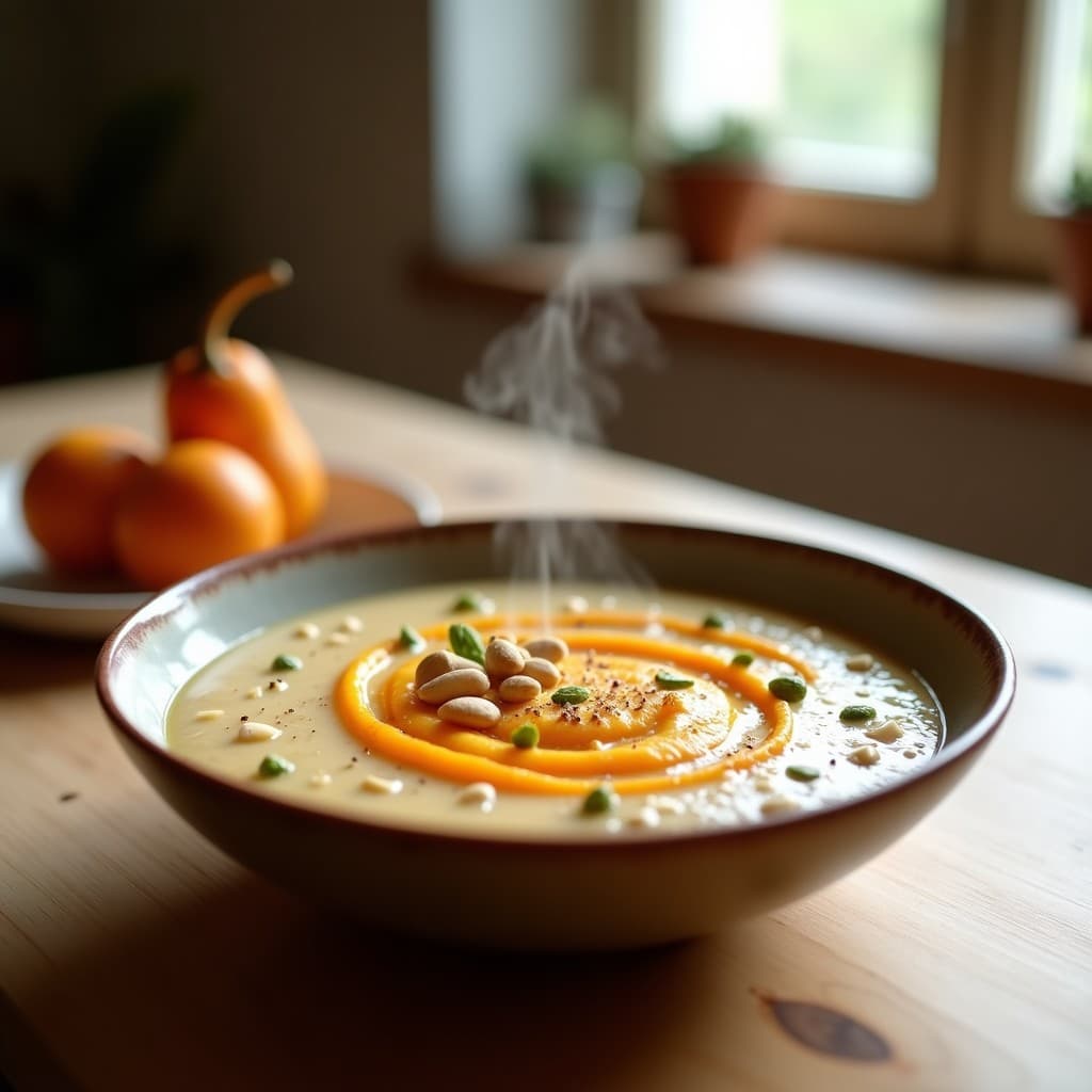 Porridge de Teff con Puré de Calabaza Butternut y Semillas de Cardamomo: Desayuno Etíope Sin Gluten