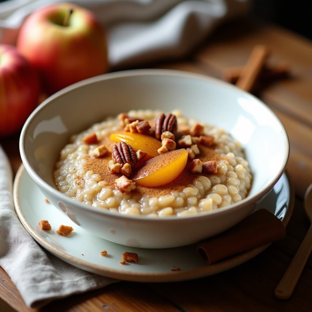 Porridge de Trigo Sarraceno con Composta de Manzana y Nueces: Desayuno Sin Gluten y Keto