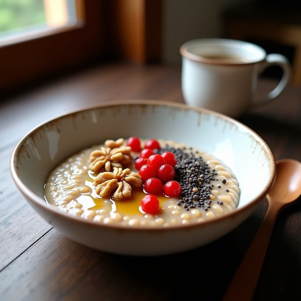 Porridge de Trigo Sarraceno y Bayas de Goji: Desayuno Sin Gluten con Superalimentos