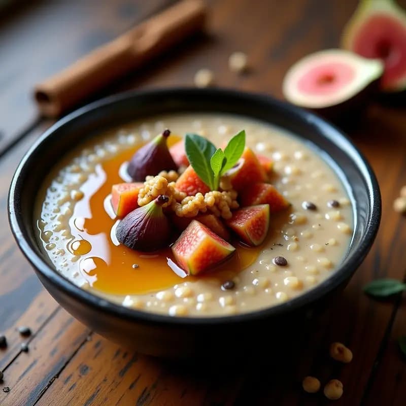 Porridge de Trigo Sarraceno con Compota de Higos y Nueces: Receta Rusa Sin Gluten y Energética
