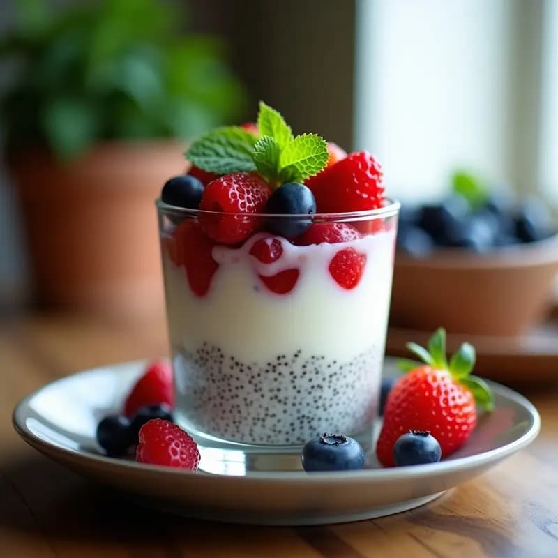 Postre de Chía con Leche de Tigre y Frutos Rojos: Receta Peruana Superalimento