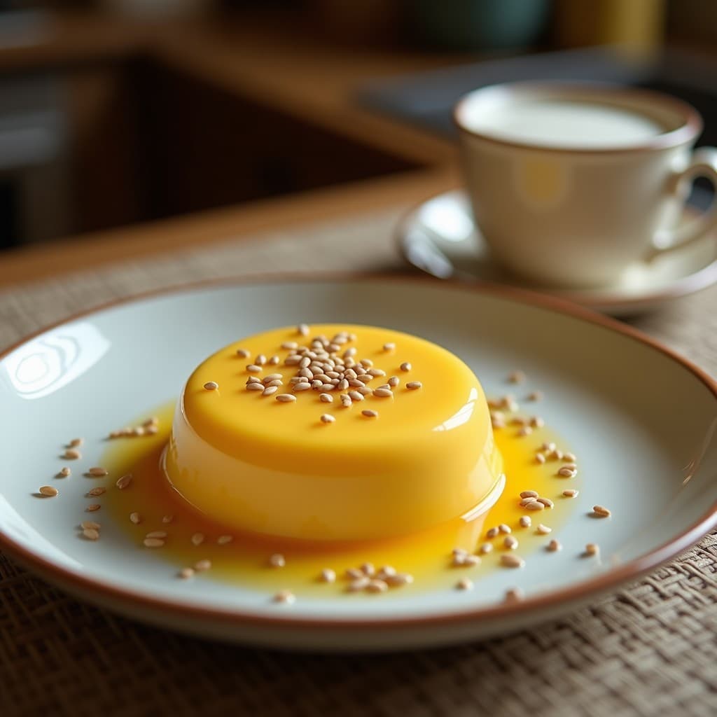 Postre de Mango con Leche Condensada de Coco y Semillas de Sésamo: Receta Tailandesa Sin Lácteos