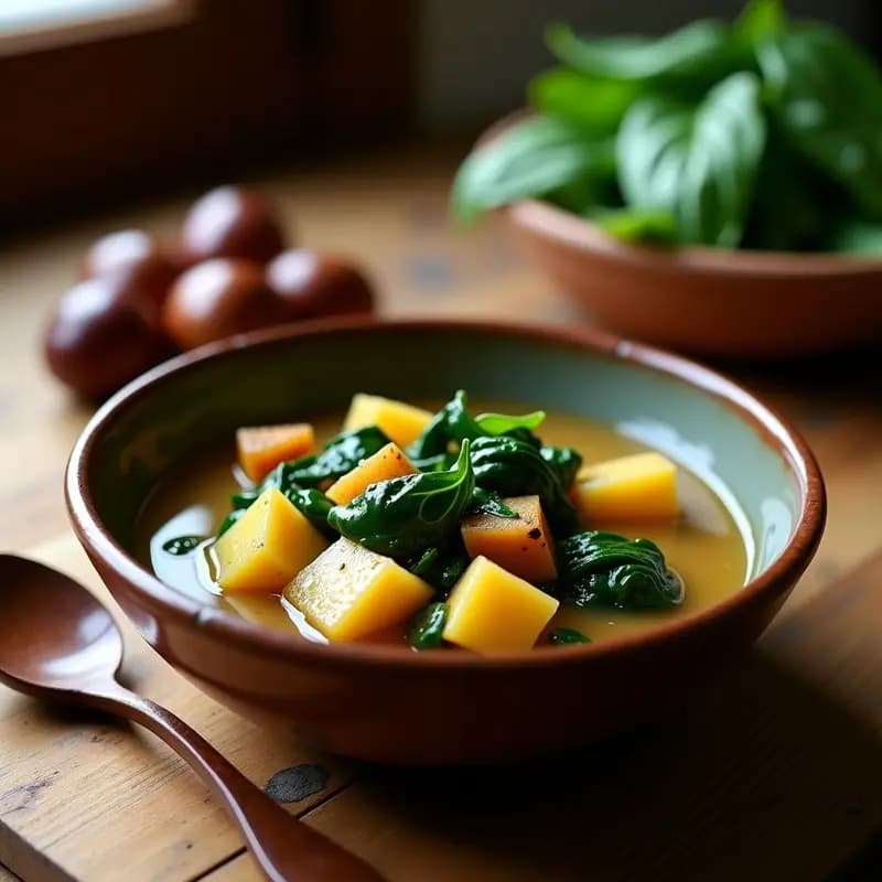 Potaje de Castañas y Espinacas: Receta de Otoño Española Alta en Hierro y Vegana