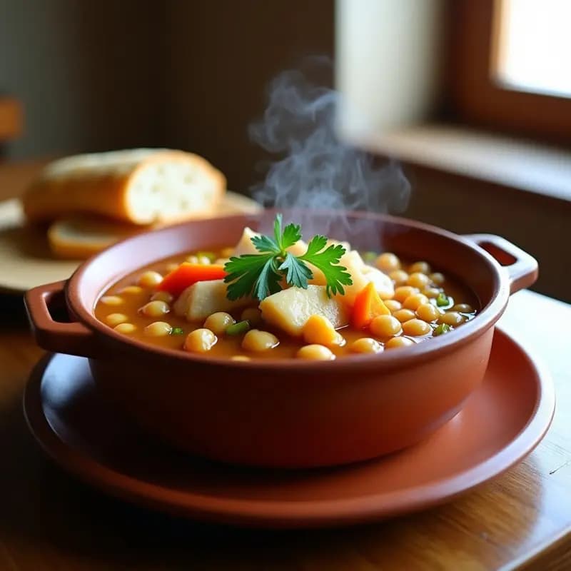 Potaje de Garbanzos y Bacalao: Receta Andaluza para Día Frío