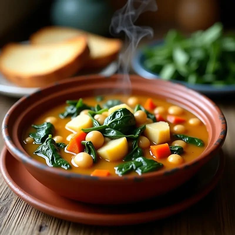 Potaje de Vigilia con Bacalao y Garbanzos: Receta de Cuaresma Reconfortante