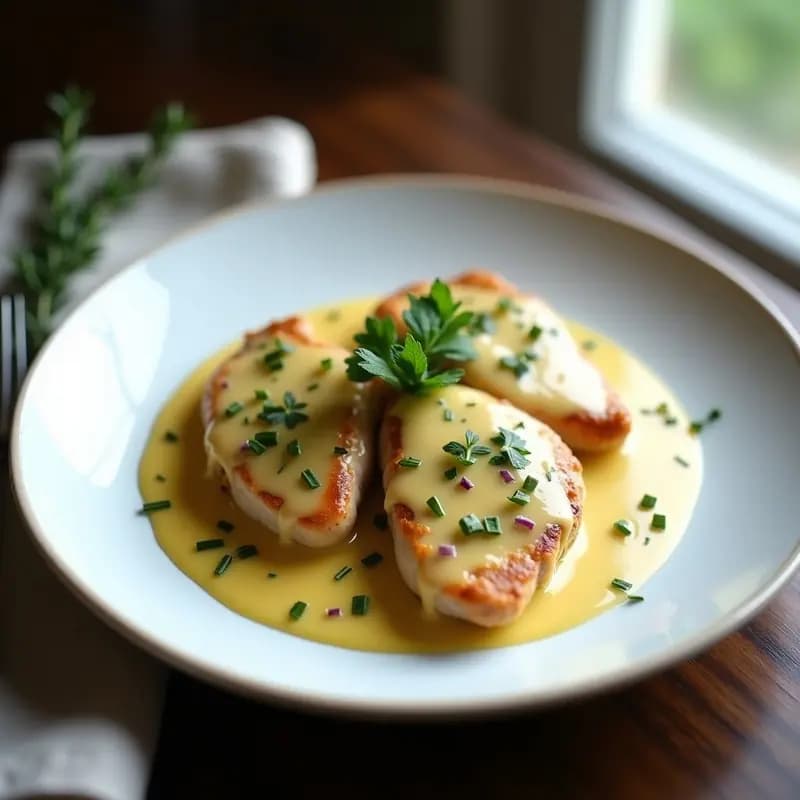 Poulet à la Moutarde Francés con Mostaza de Dijon: Receta Clásica en Sartén