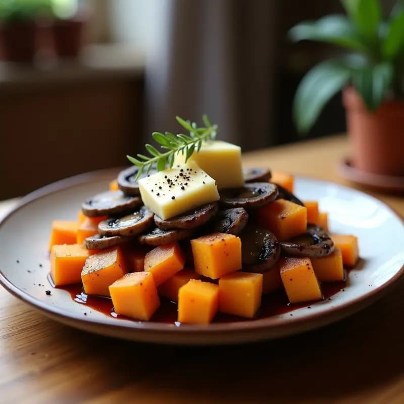 Poutine de Camembert y Champiñones: Receta Francesa en Airfryer Sin Gluten