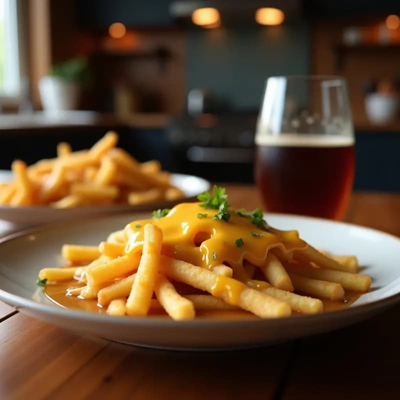 Poutine Canadá con Queso en Grano y Gravy: Receta Comfort Food en Airfryer