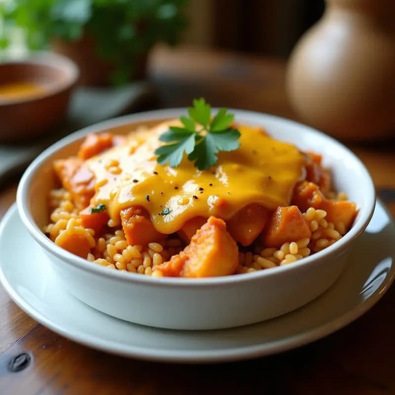 P routine de Pollo al Curry con Arroz Basmati: Receta Francesa de Fusión con Toque Indio