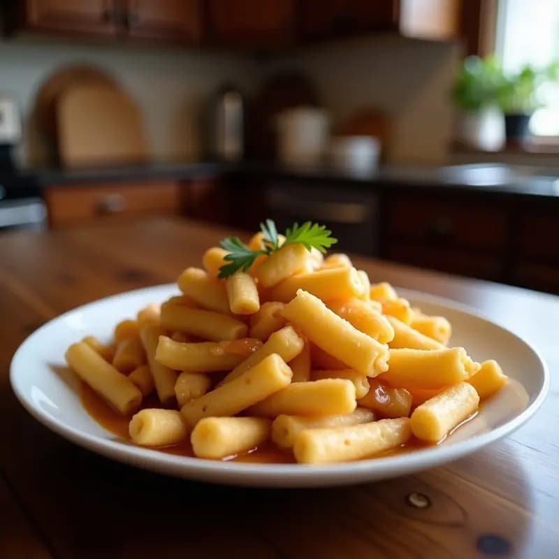 Poutine Canadiense con Queso en Grano y Gravy: Receta Contundente para Antojos Nocturnos