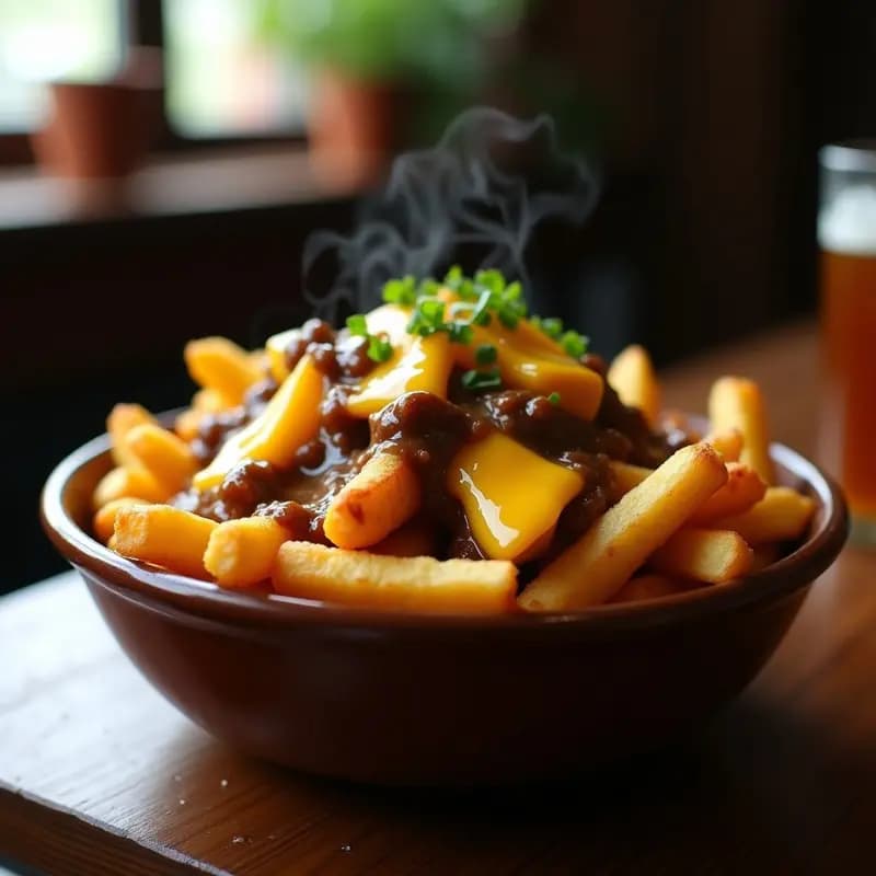 Poutine Canadiense con Queso en Trozos y Salsa de Carne: Receta que Te Hará Adictivo