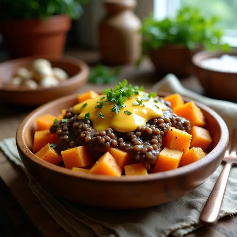 Poutine Canadá con Queso Cheddar y Gravy Vegano: Receta Callejera Sin Lactosa