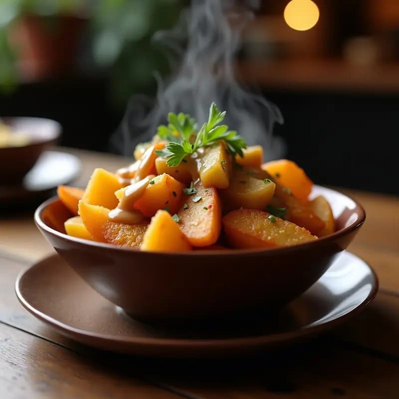 Poutine Vegano con Queso de Patata y Salsa Gravy: Receta Canadiense en Airfryer
