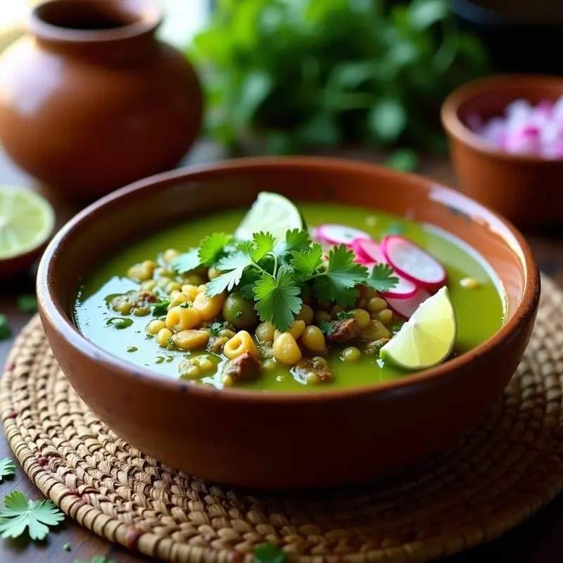 Pozole Verde Vegano con Jackfruit y Chile Poblano: Receta Mexicana sin Carne