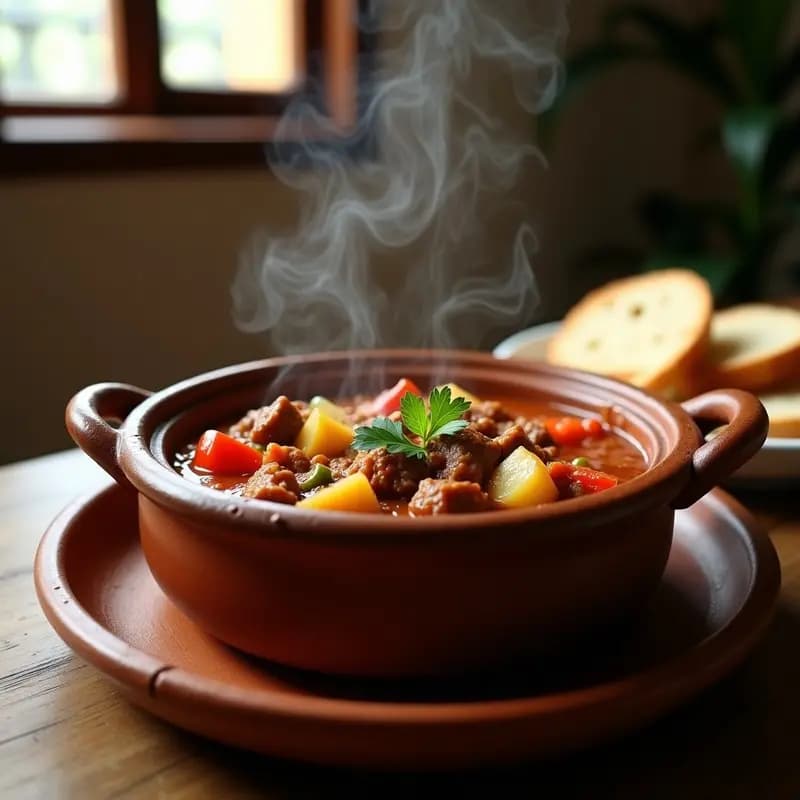 Pringá Andaluza en Cazuela: Guiso de Restos de Cocido con Toque Picante