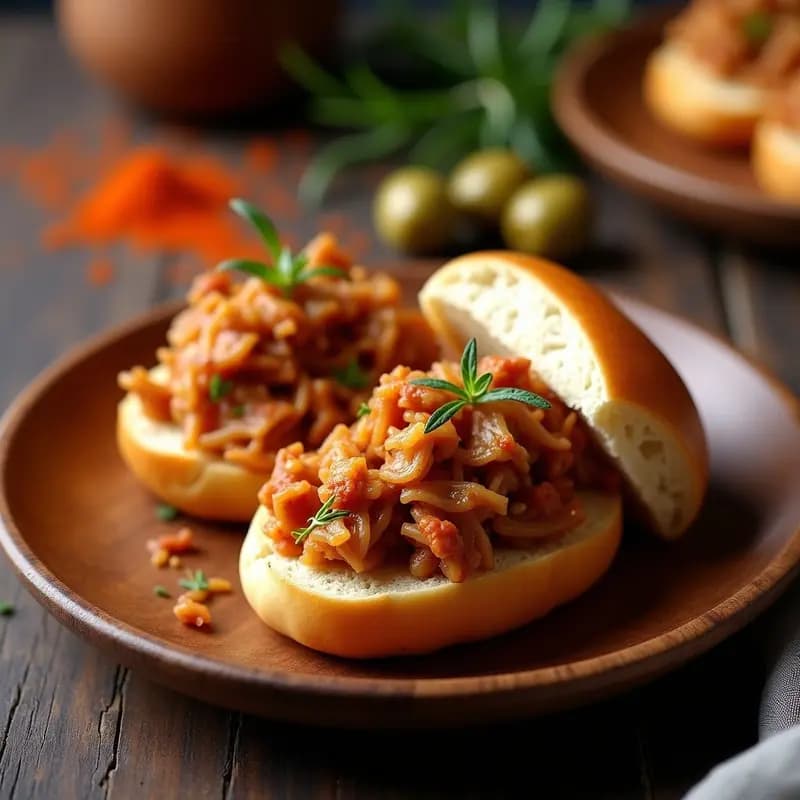 Pringá: Relleno Jugoso de Carnés para Bocadillos o Tapas Andaluzas